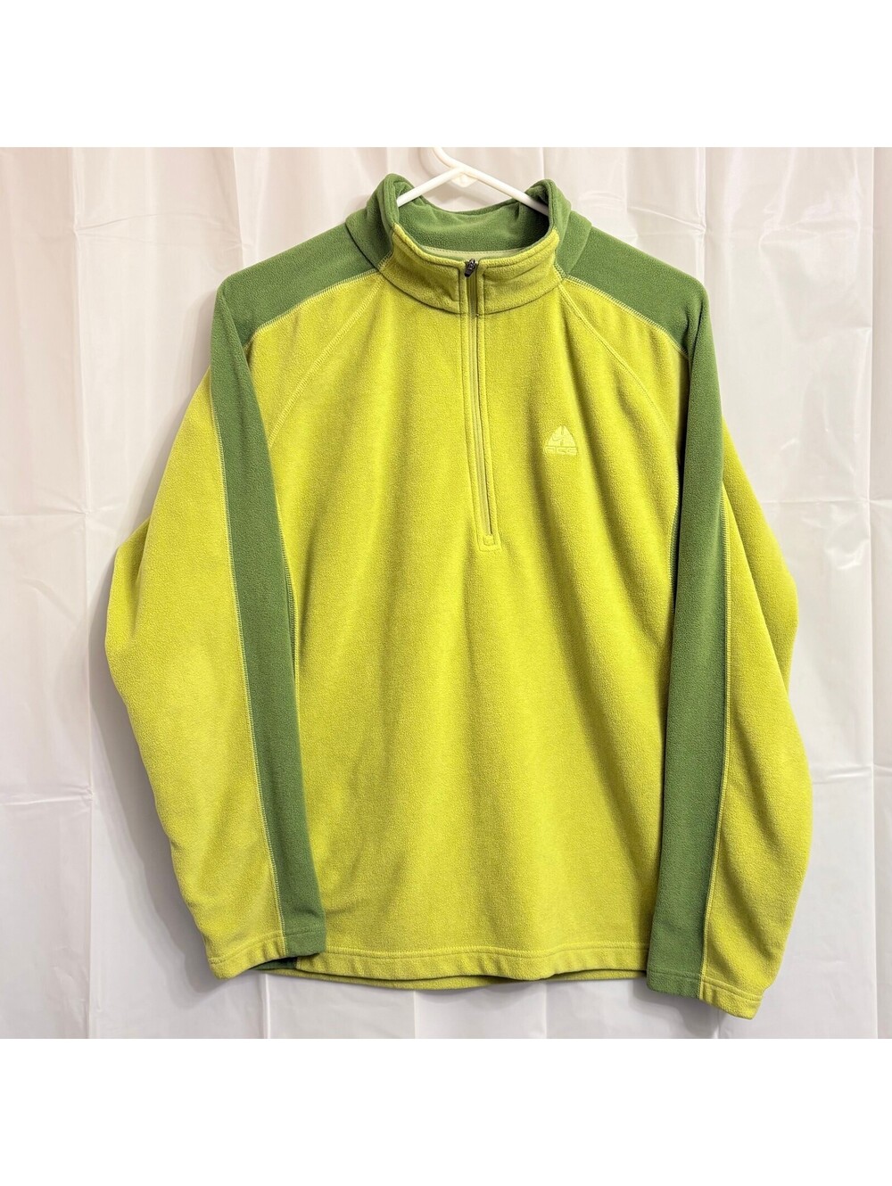 Nike ACG NikeFit Therma Women's Fleece 1/4 Zip Pullover Sweater Large Green